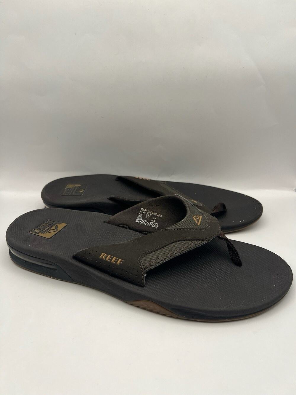 Reef Fanning Brown Sandals Men Size 11